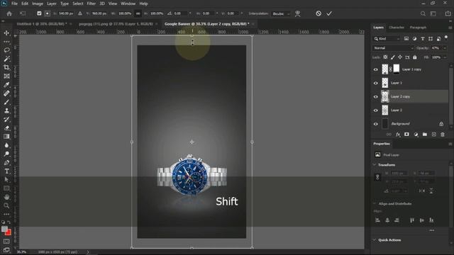 Banner Maker | Create google ads banner in Photoshop cc смотреть онлайн