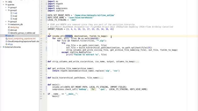 Coursera Cloud Computing Capstone Task 1 - Importing Data смотреть онлайн