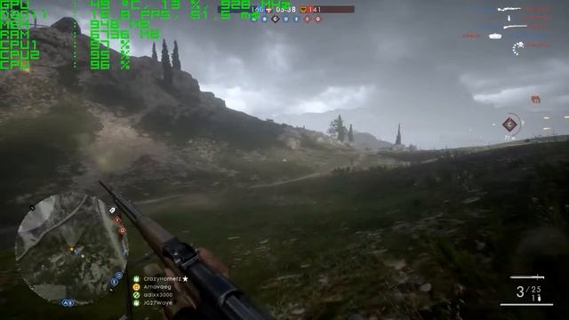 Battlefield 1 multiplayer. FPS Test Nvidia GTX 650Ti & Intel Pentium G2140 смотреть онлайн