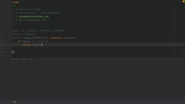 Php'de array filter kullanımı - Ders 39 смотреть онлайн