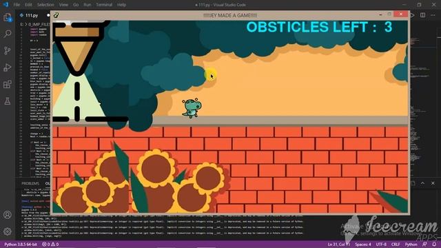 I Made A Game Better Than CHROME DINOSAUR game by using Python!!! смотреть онлайн