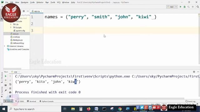 pythoncourse, Python Lists, Dictionaries, Tuples and Operators ,| Eagle Education смотреть онлайн