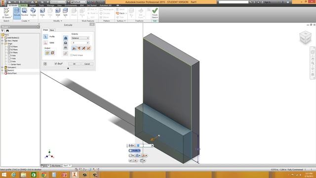 E1 Autodesk Inventor Professional 2015 - Basic Modeling 1 Tutorial смотреть онлайн