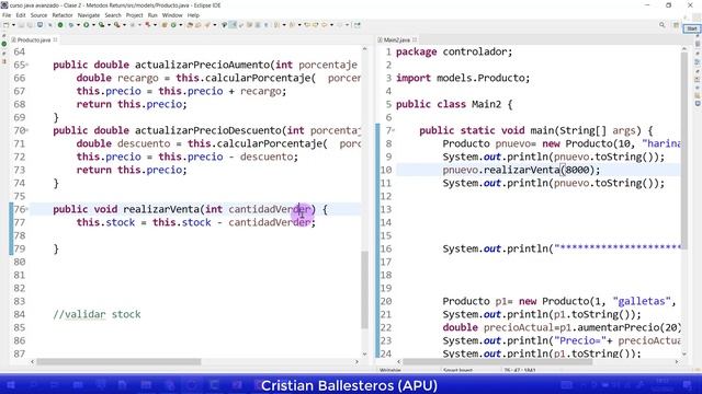 Metodo Return-void dentro d una Clase JAVA metodo venta+validar stock metodo return dentro d void смотреть онлайн