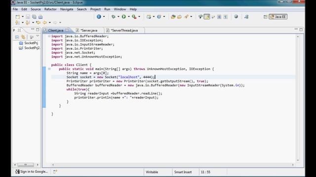 JAVA Sockets Tutorial [03] - w/ Threads and server reply смотреть онлайн