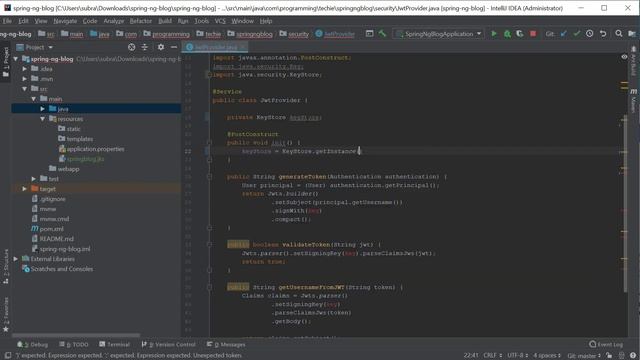 Create a Blog with Spring Boot and Angular - Part 11 - JWT using Public and Private Key смотреть онлайн