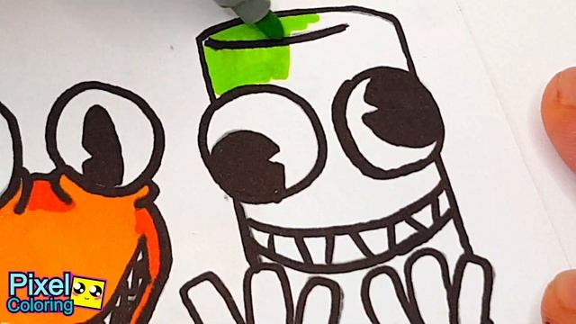 Rainbow Friends - ROBLOX- Coloring Pages -Drawing FNF Rainbow Friends concepts Tobu - Lost NCS10 смотреть онлайн