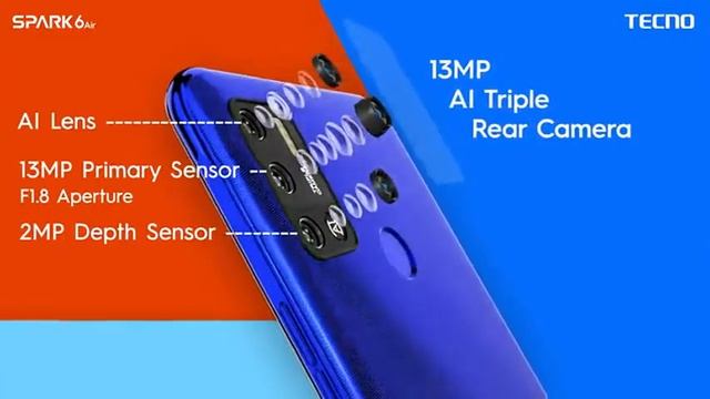 TECNO Spark 6 Air (Comet Black, 3GB RAM, 64GB Storage) смотреть онлайн