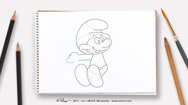 Как рисовать Астросмурфика • Смурфики смотреть онлайн