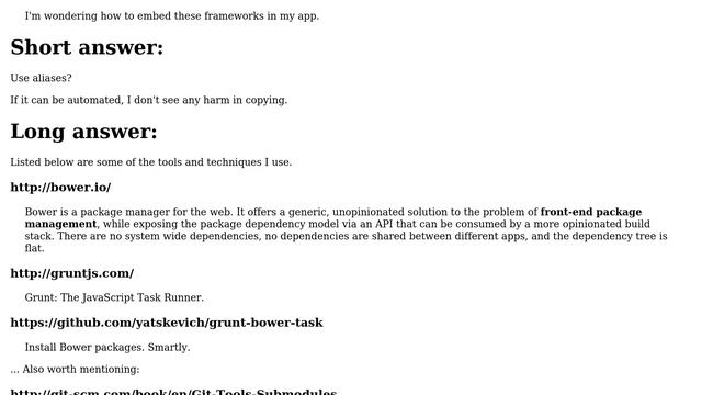 Software Engineering: Client-side javascript: How to include third party frameworks? смотреть онлайн