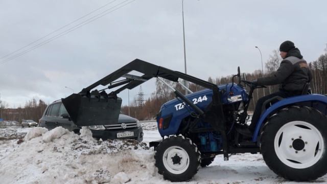 Испытание погрузчика на трактор TZR T-244 смотреть онлайн
