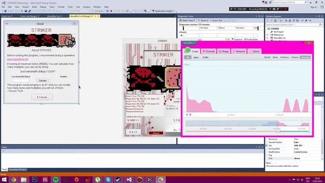 Pinging program Choose IP, bytes and multiplies Visual Basic смотреть онлайн