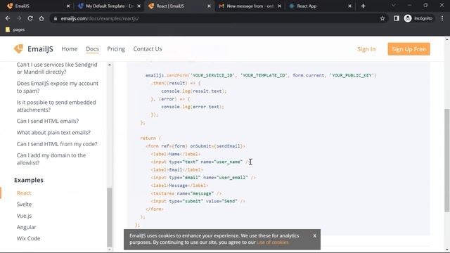 Como recibir correos con React Js de forma simple con Email Js смотреть онлайн