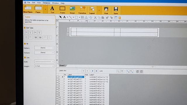 Brother P700 Prints Multiple Labels From Excel File