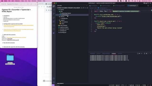 Cypress 10 cucumber typescript html report смотреть онлайн