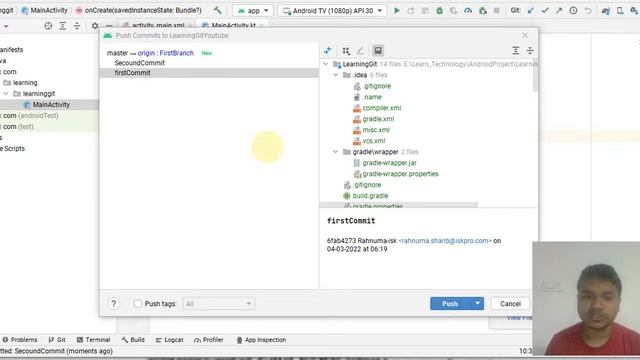Git With Android Studio tutorial In Hindi #2 - Push code in GitHub смотреть онлайн