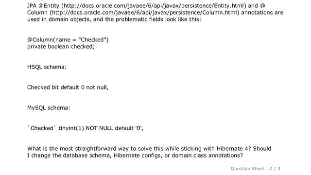 MySQL : "Found: bit, expected: boolean" after Hibernate 4 upgrade смотреть онлайн