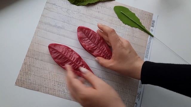 Лист одуванчика из холодного фарфора. Создаем реалистичный лист. смотреть онлайн