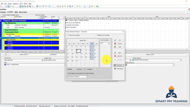 10. Create and Manage Calendars in Primavera P6 смотреть онлайн