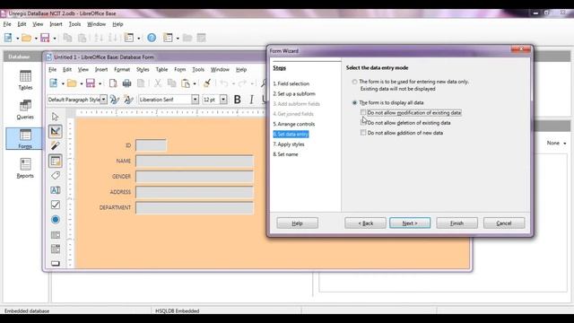 LibreOffice Base Tutorial in Hindi -6 |Use Wizard To Create Form | Create Form in LibreOffice Base смотреть онлайн
