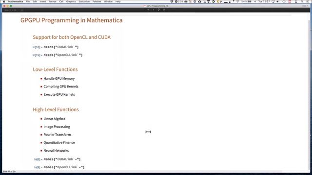 GPU Programming in Wolfram Mathematica - Speed Up Computations with Parallel GPU Computing смотреть онлайн