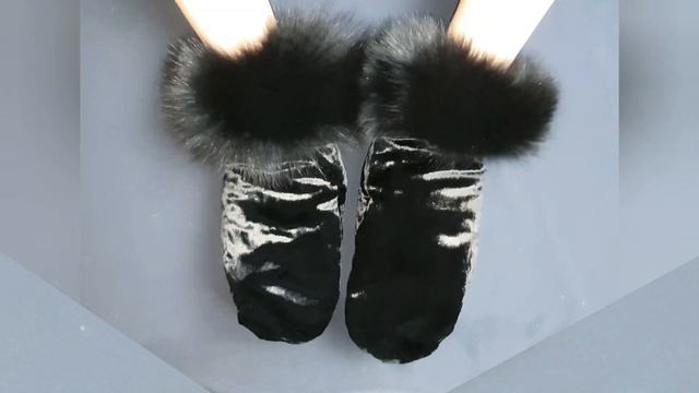 Варежки бархатные с блеском смотреть онлайн