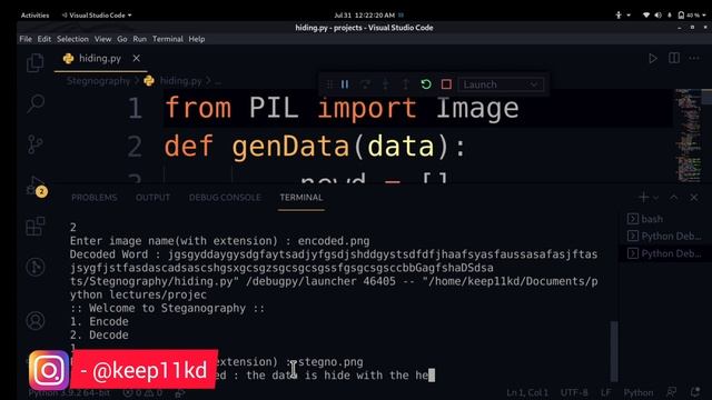#4 [PRACTICAL] - Python Project | Steganography | How to Hide data withing an Image смотреть онлайн