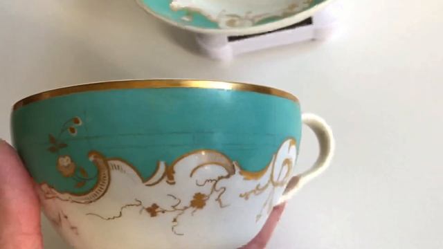 РЕДКОСТЬ! Антикварная чашка для завтрака Derby 1820-30х годов