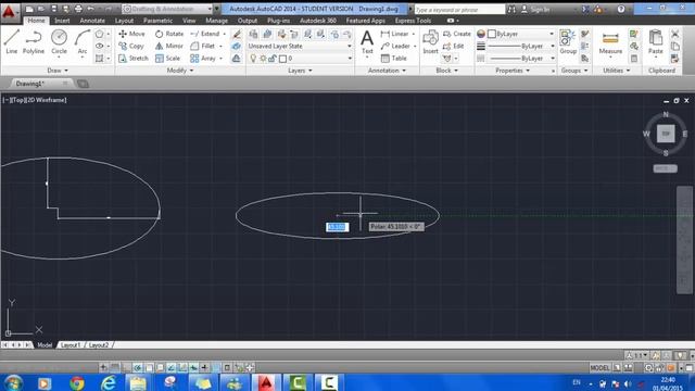 AutoCAD Ellipse Command Tutorial смотреть онлайн