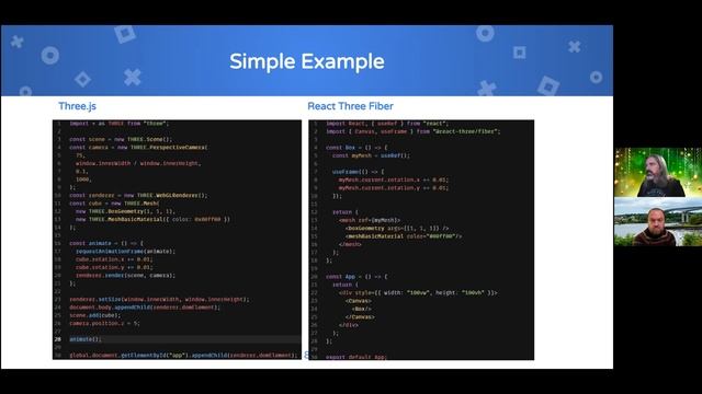 Building 3D Scenes with React Fiber by Paul Barret // BelfastJS смотреть онлайн