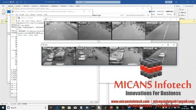 PYTHON SOURCE CODE FOR TRAFFIC CONTROL SYSTEM USING TRAFFIC DENSITY – DEEP LEARNING AND OPEN CV смотреть онлайн