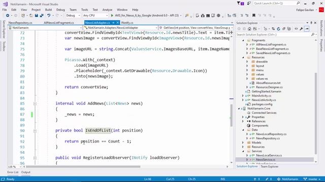 16- Scroll Infinito - Paginación ListView | Proyecto 1 | Xamarin.Android смотреть онлайн