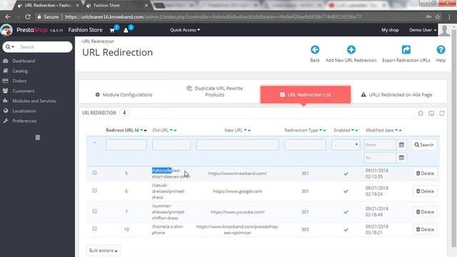 Knowband's Prestashop SEO Optimizer - Clean URLs & 301/302/303 Redirection - Video Tutorial смотреть онлайн