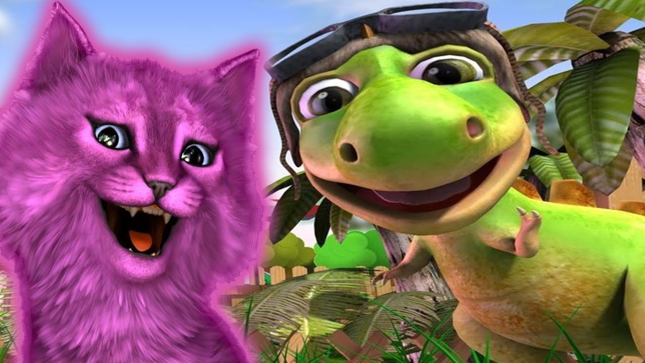 Домашний ДИНОЗАВРИК ПИТ С ГОВОРЯЩИМ КОТЕНКОМ АБИ ► ИГРА для ДЕТЕЙ ◄ #129 смотреть онлайн