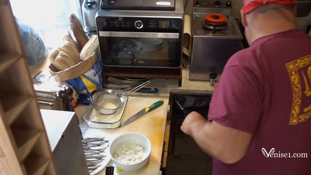 Sardines in saor recette et histoire par Donato Osteria Aea Canevassa