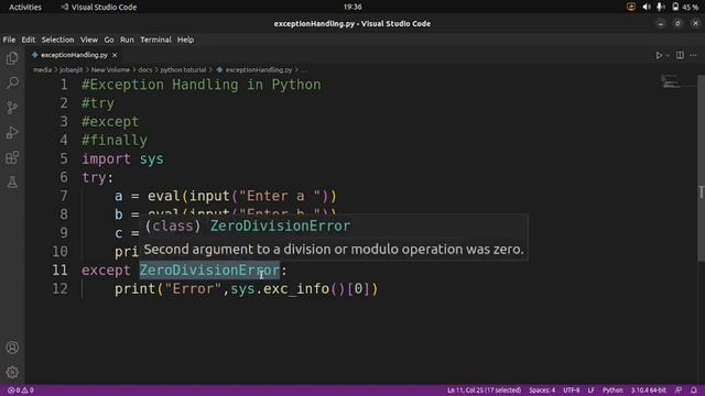 Exception Handling in Python - Jit Code (Hindi) смотреть онлайн