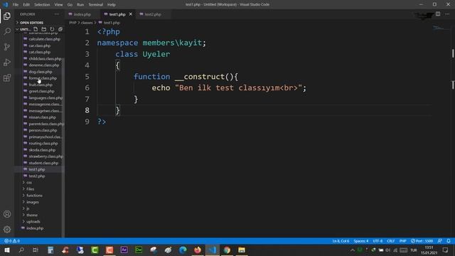 PHP Ders 110 Nesne Yönelimli Programlama - Namespace смотреть онлайн