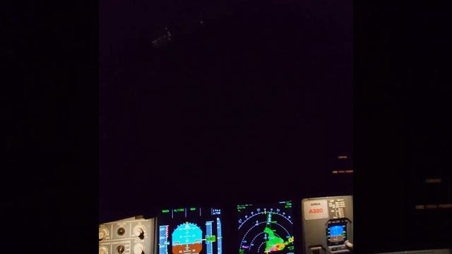 St Elmo's Fire In The Cockpit Of An A320Neo #a320 #cockpitview #badweather #4k #pilotlife #pilot