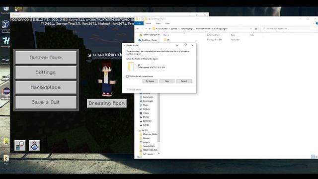 What happens if you delete the world while playing it? смотреть онлайн