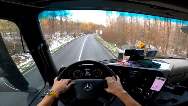 POV Truck Driving MERCEDES ACTROS in GERMANY #trucks #truck #driver #pov #hgv смотреть онлайн