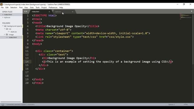 How to Change Background Image Opacity with HTML & CSS | Opacity in CSS смотреть онлайн