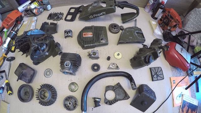 Армейский STIHL 045 AVEK реставрация | ремонт | ожидания | реальность смотреть онлайн