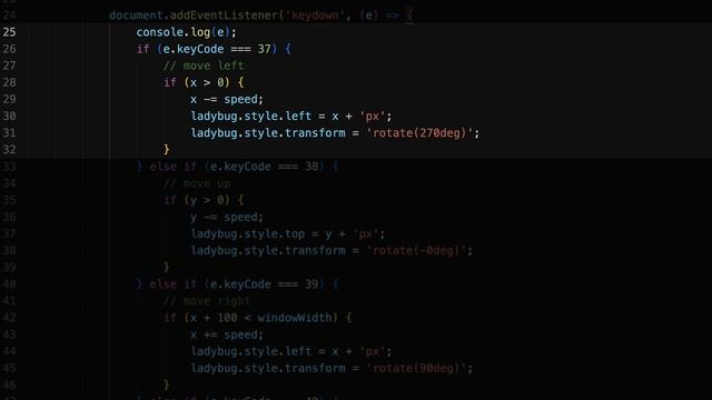 Javascript: Move an Object with the Arrow Keys смотреть онлайн