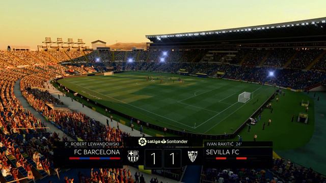 Sevilla vs Barcelona (La Liga) Lewandowski X Gómez | FIFA 22 4K GAMEPLAY смотреть онлайн