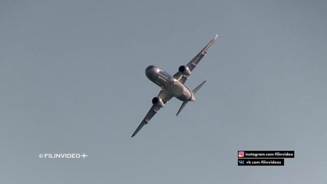 Что вытворял Сухой SuperJet на авиасалоне МАКС / Аэропорт Жуковский MAKS 2019 смотреть онлайн