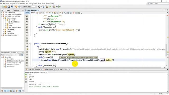 Online Java Dərsləri - select emrini javadan necə istifadə edərik? смотреть онлайн