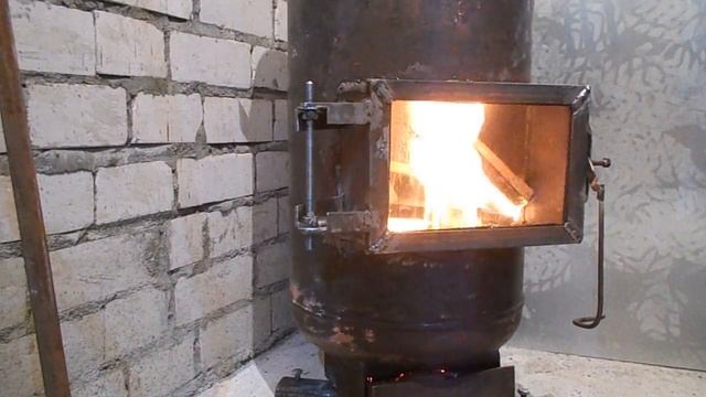 Торжественный пуск самодельной печки