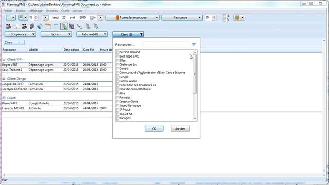 PlanningPME - vue liste et export vers Excel смотреть онлайн