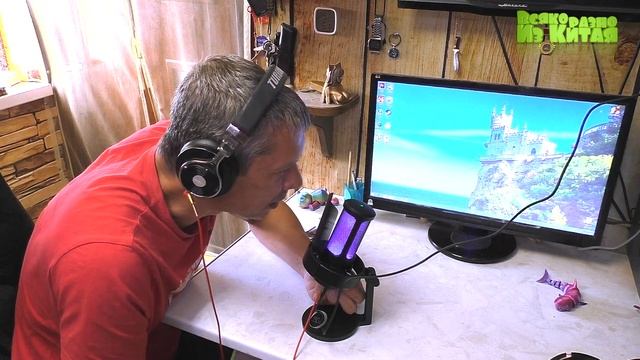 Звук Лучше чем в Живую. Fifine AmpliGame A8 отличный RGB микрофон с Алиэкспресс. смотреть онлайн