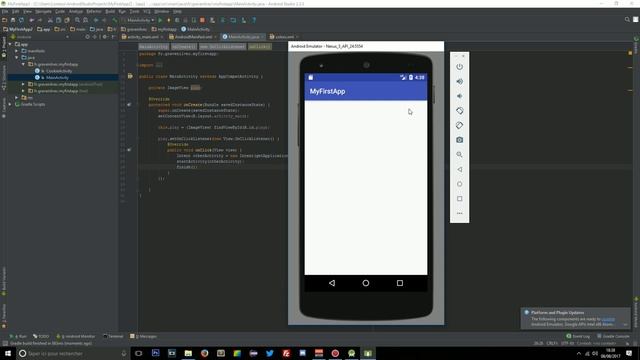 CREER UNE APPLICATION ANDROID #3 ? ONCLICK & NOUVELLE ACTIVITE смотреть онлайн